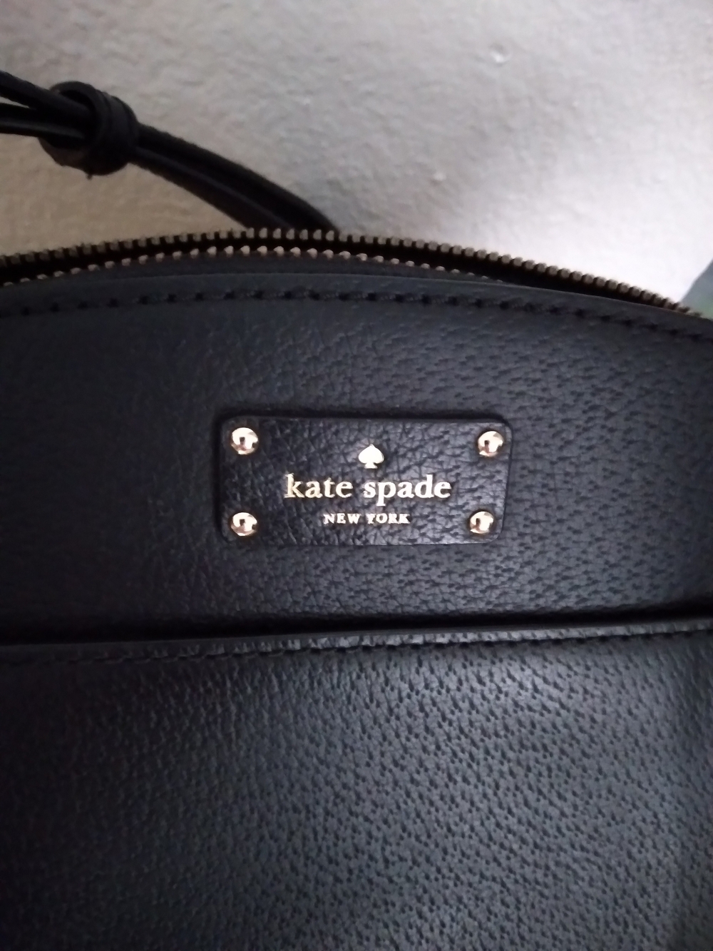 Kate Spade Black Leather Crossbody with Gold Hardware - Picture 4 of 7